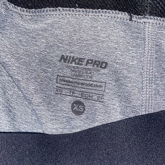 Grey Nike Pro Shorts - Picture 2 of 3